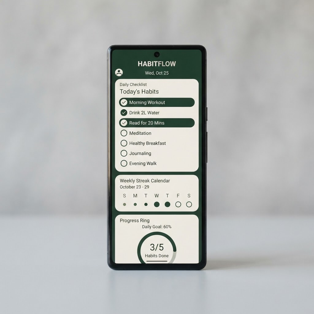Sparks Fitness habit tracking app on a phone